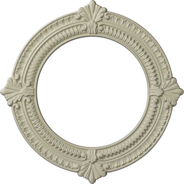 Ekena Millwork Benson Ceiling Medallion (Fits Canopies up to 8"), 13 1/8"OD x 8"ID x 5/8"P, Clear Yellow CM13BNCYF - main